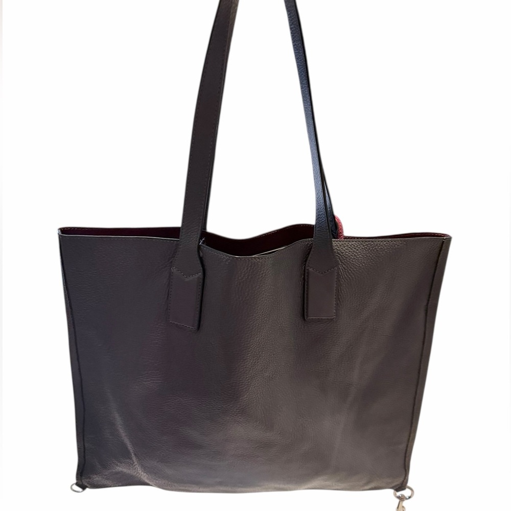 💚Marc Jacobs Elegant Gray Leather Tote Bag. EUC - Picture 6 of 8